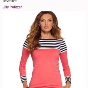Lilly Pulitzer Maria Boatneck Long Sleeve Sweater size large